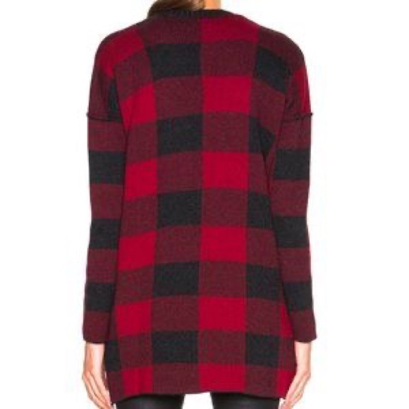Current Elliot • NWOT Buffalo Plaid Wool Cardigan - Picture 2 of 14